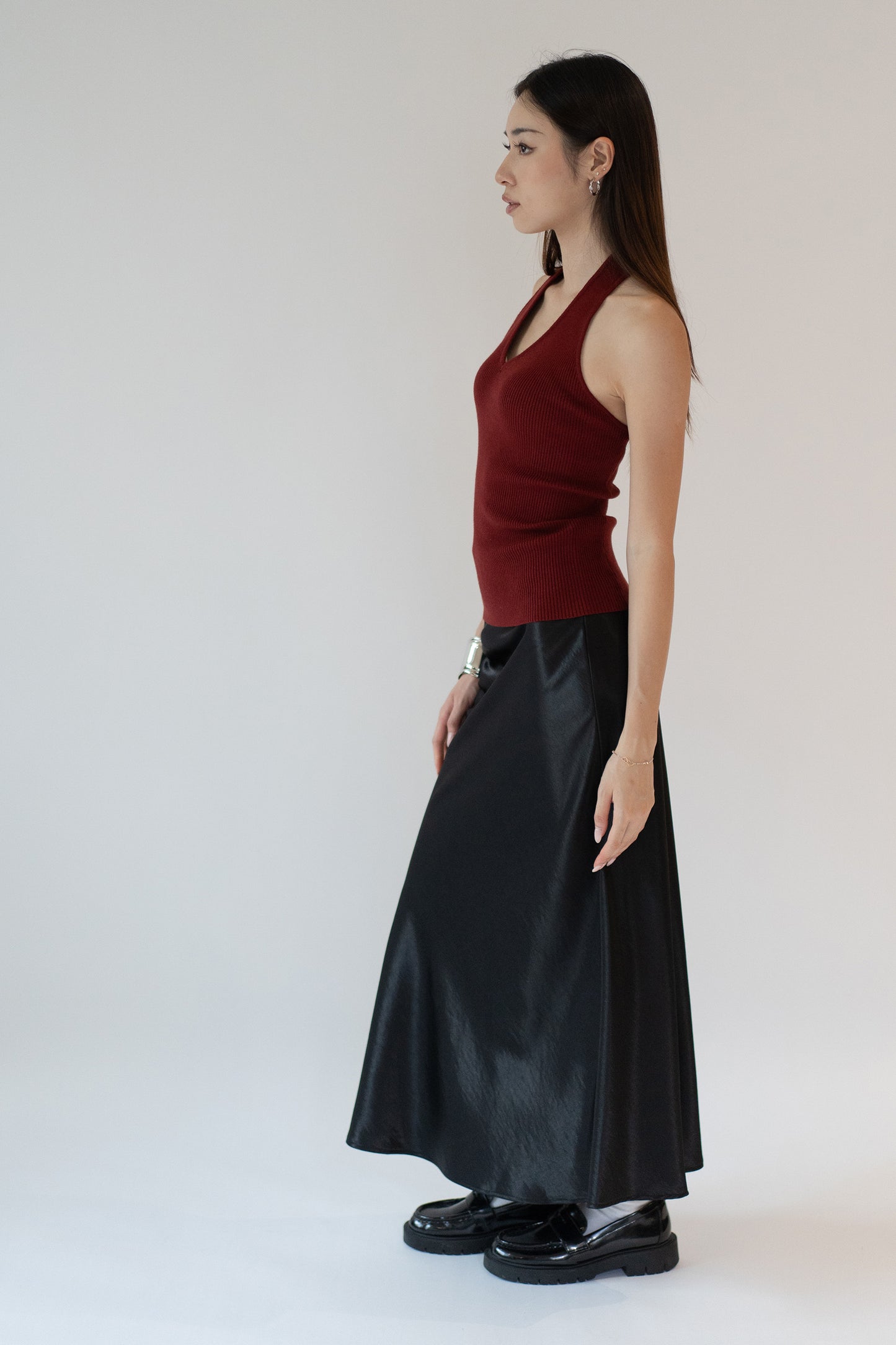 Tethered Back Halter Neck Tank