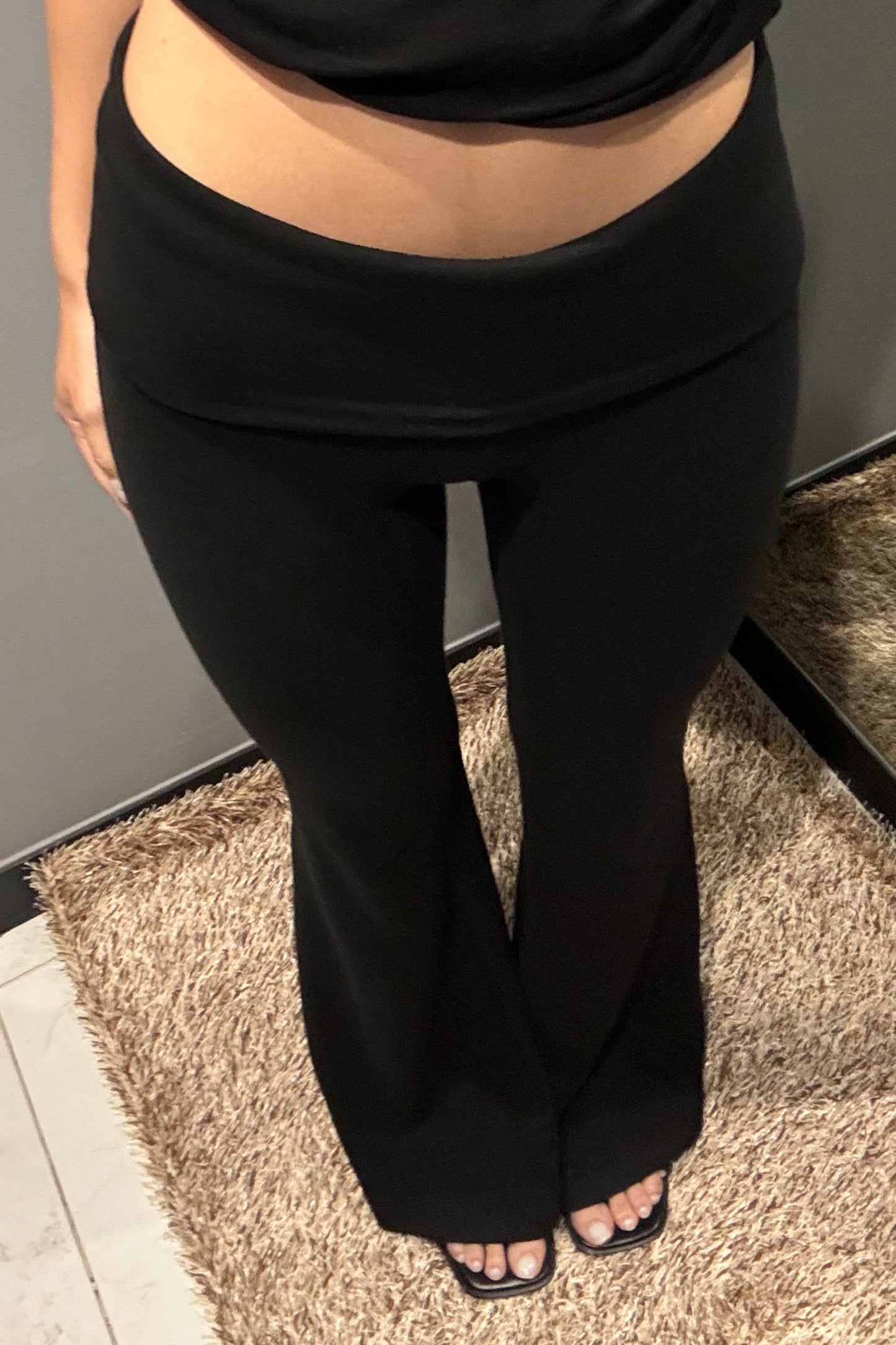 Low-Rise Flare Pants