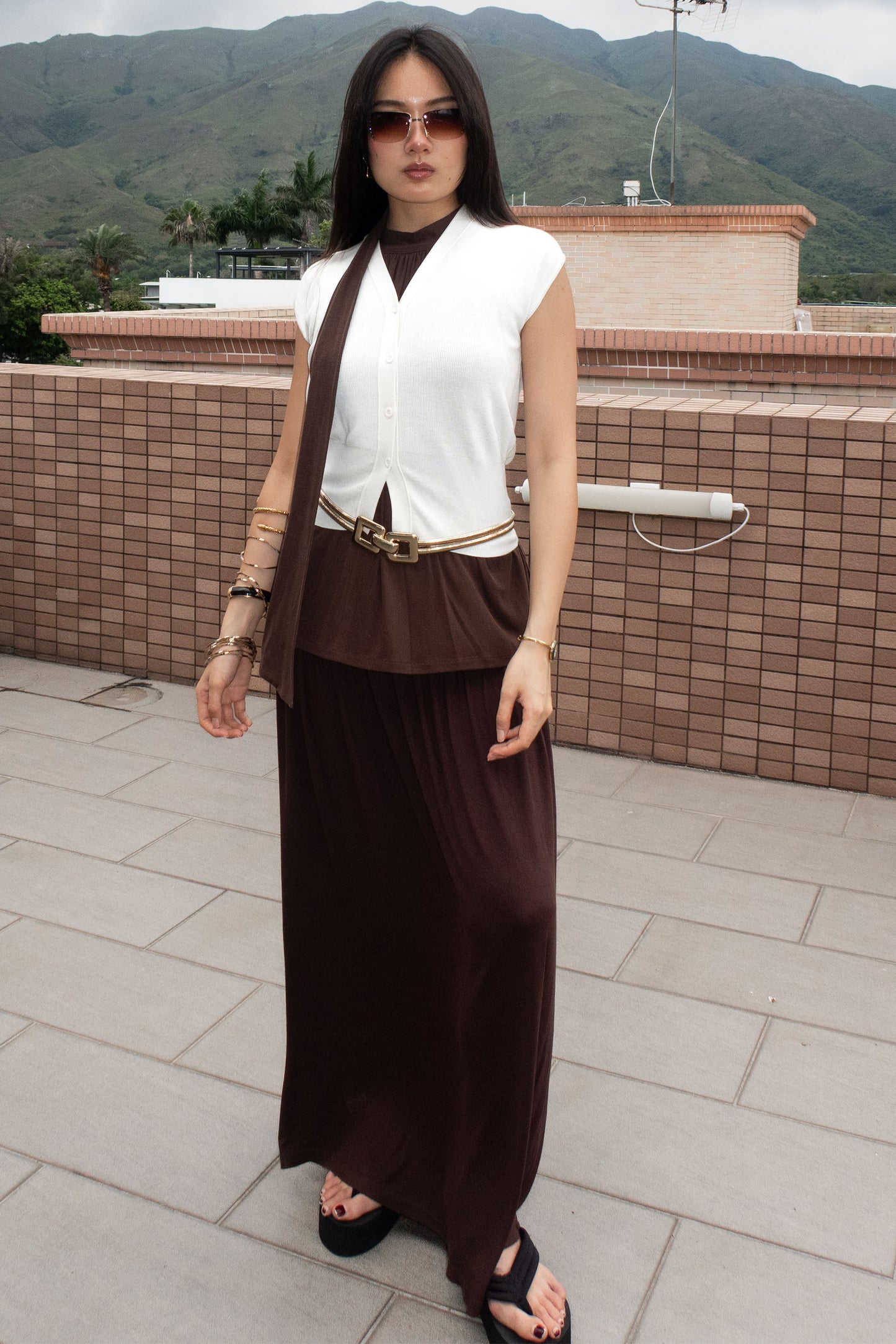 Open Front Blouse