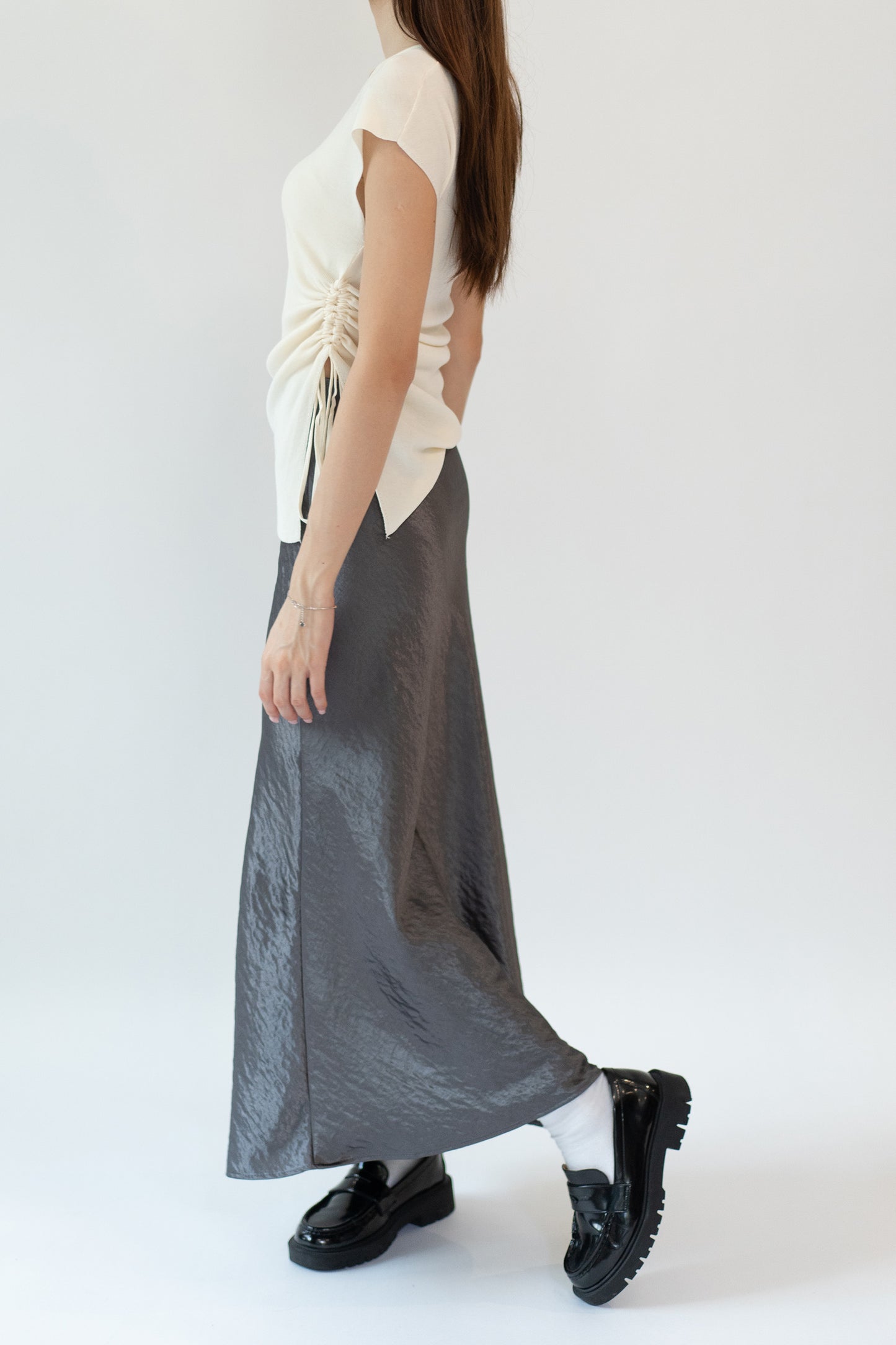 Satin Trumpet Maxi Skirt