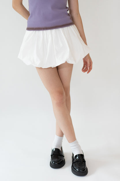 Pocketed Bubble Miniskirt