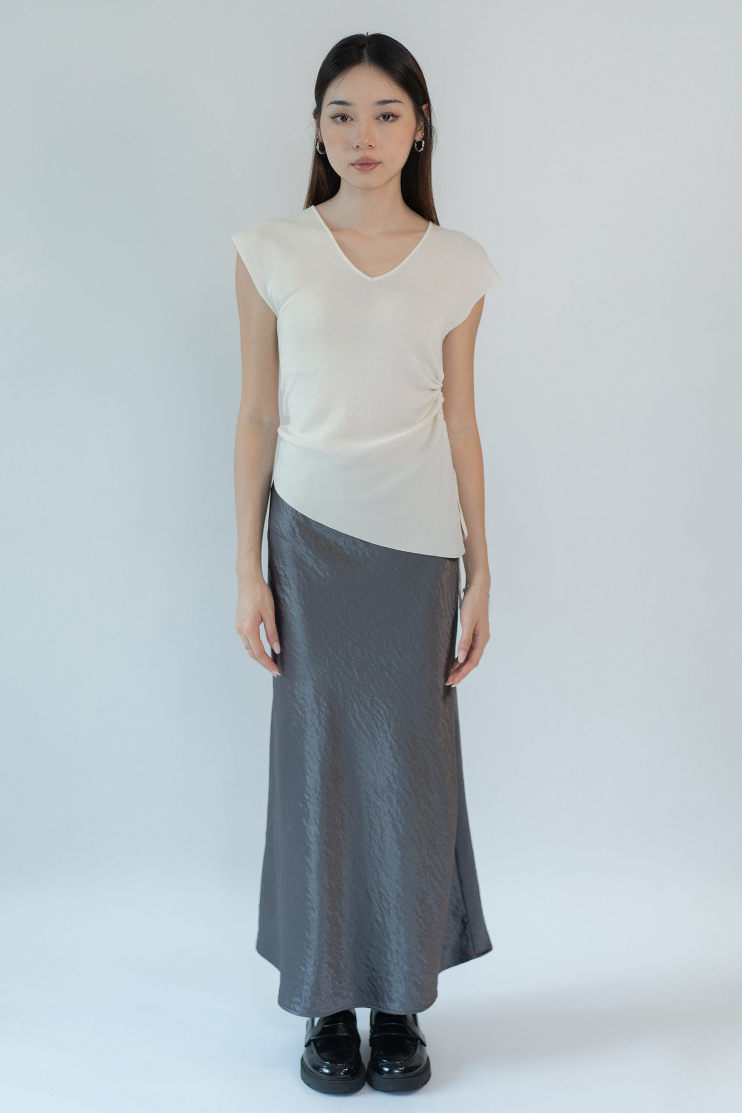 Satin Trumpet Maxi Skirt