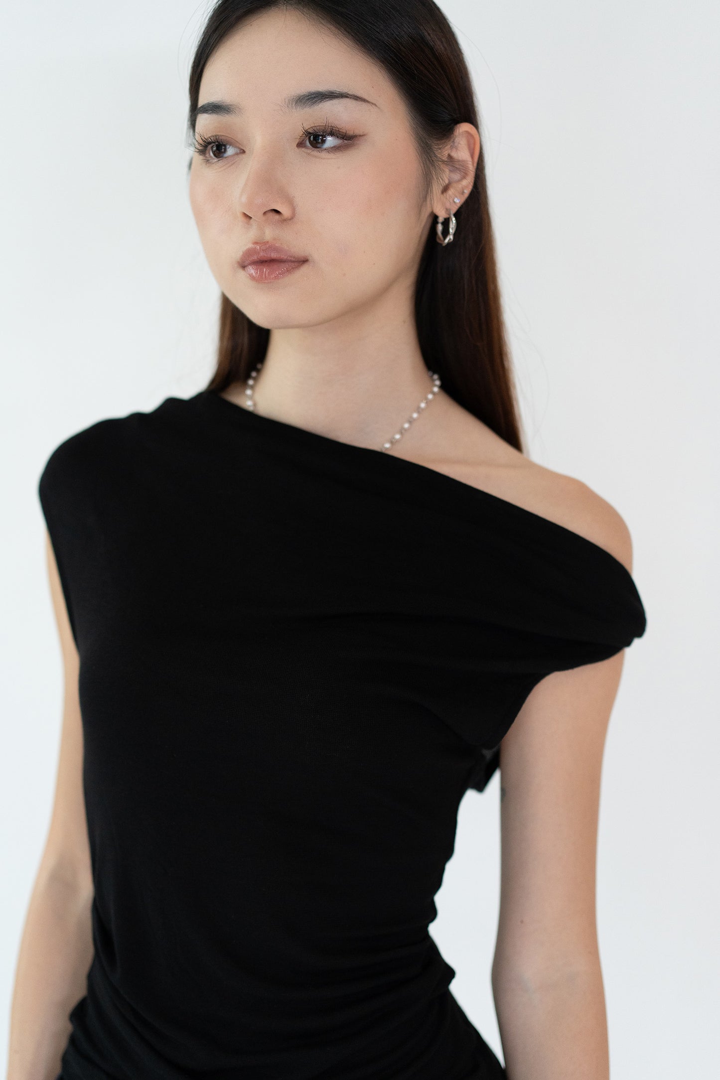 Off Shoulder Asymmetrical Top