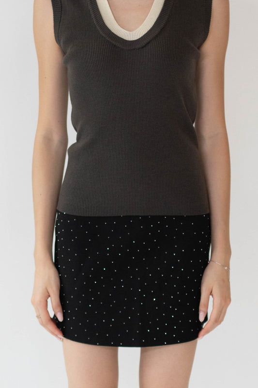 Galaxy Embellished Mini Skirt