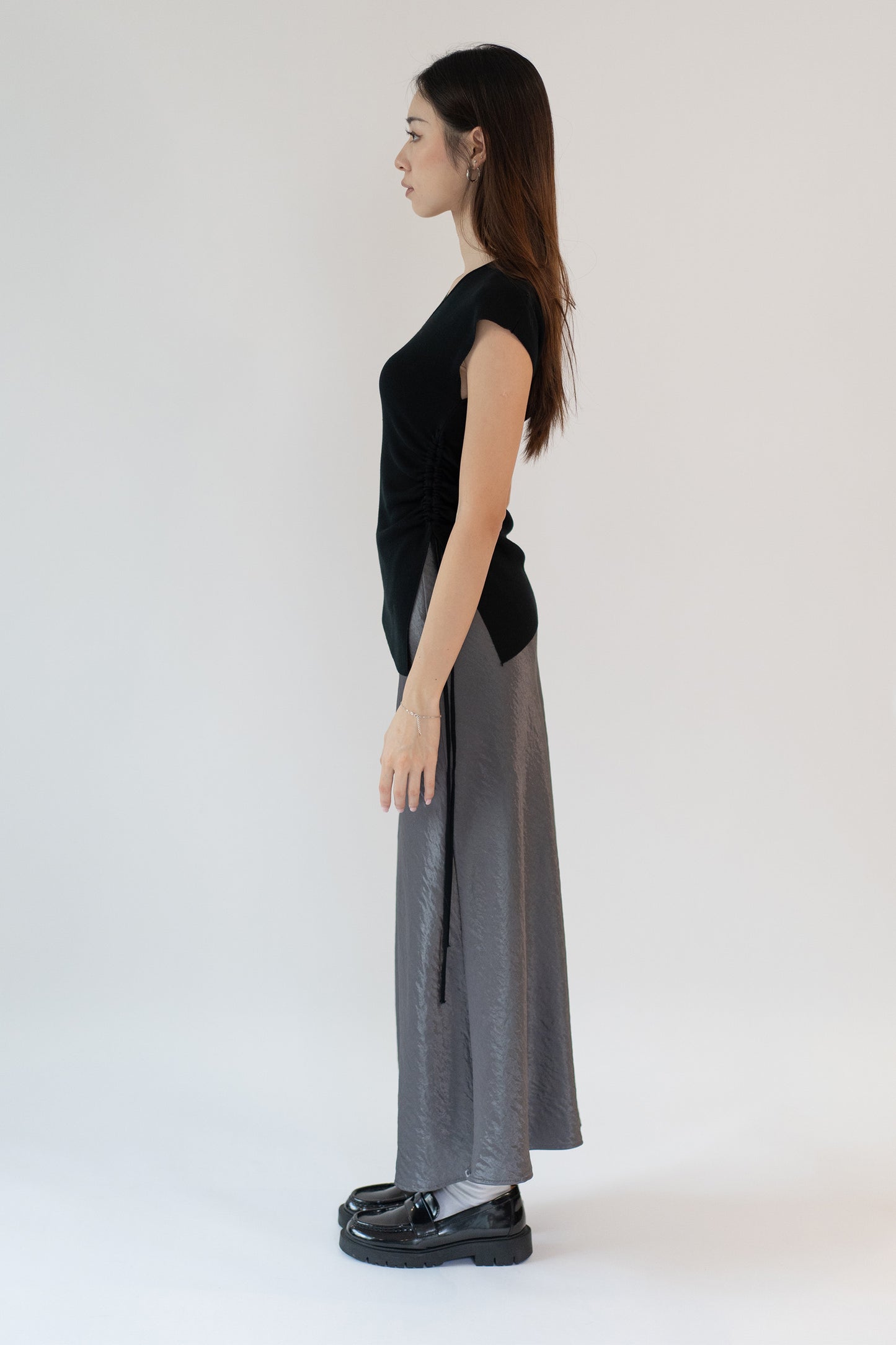 Satin Trumpet Maxi Skirt