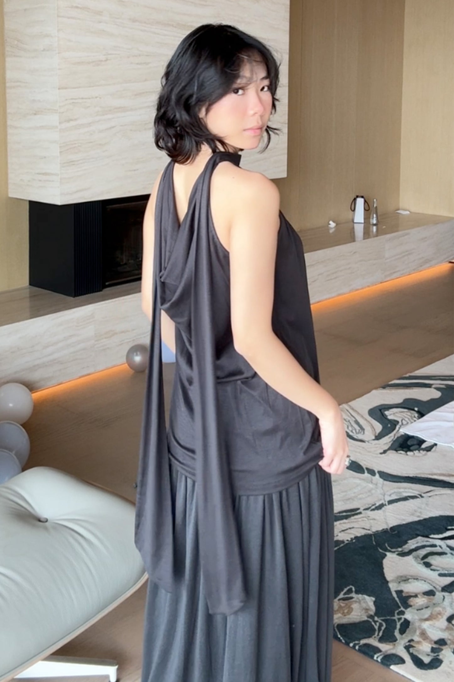 Scarf Neck Top