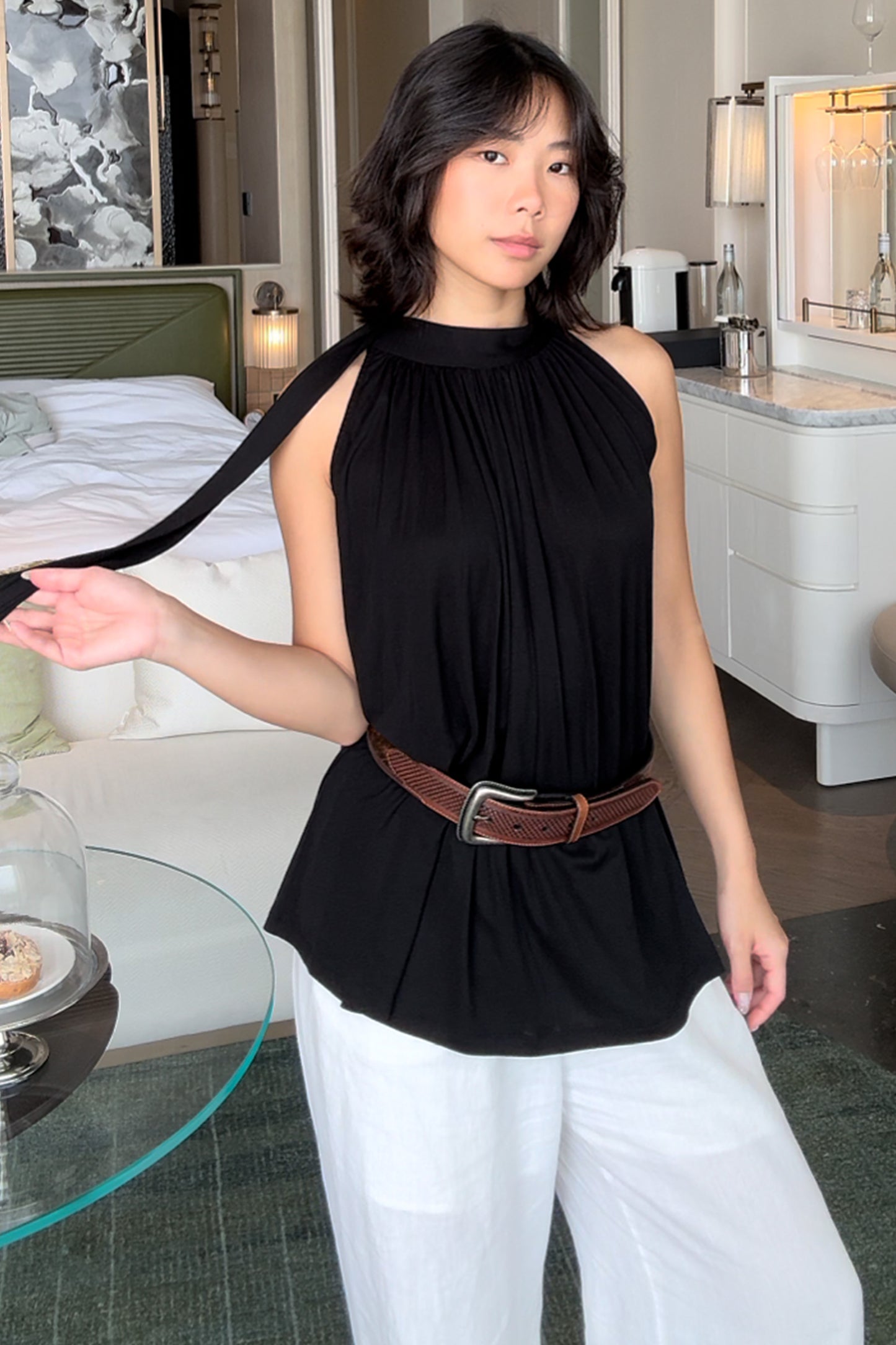 Scarf Neck Top
