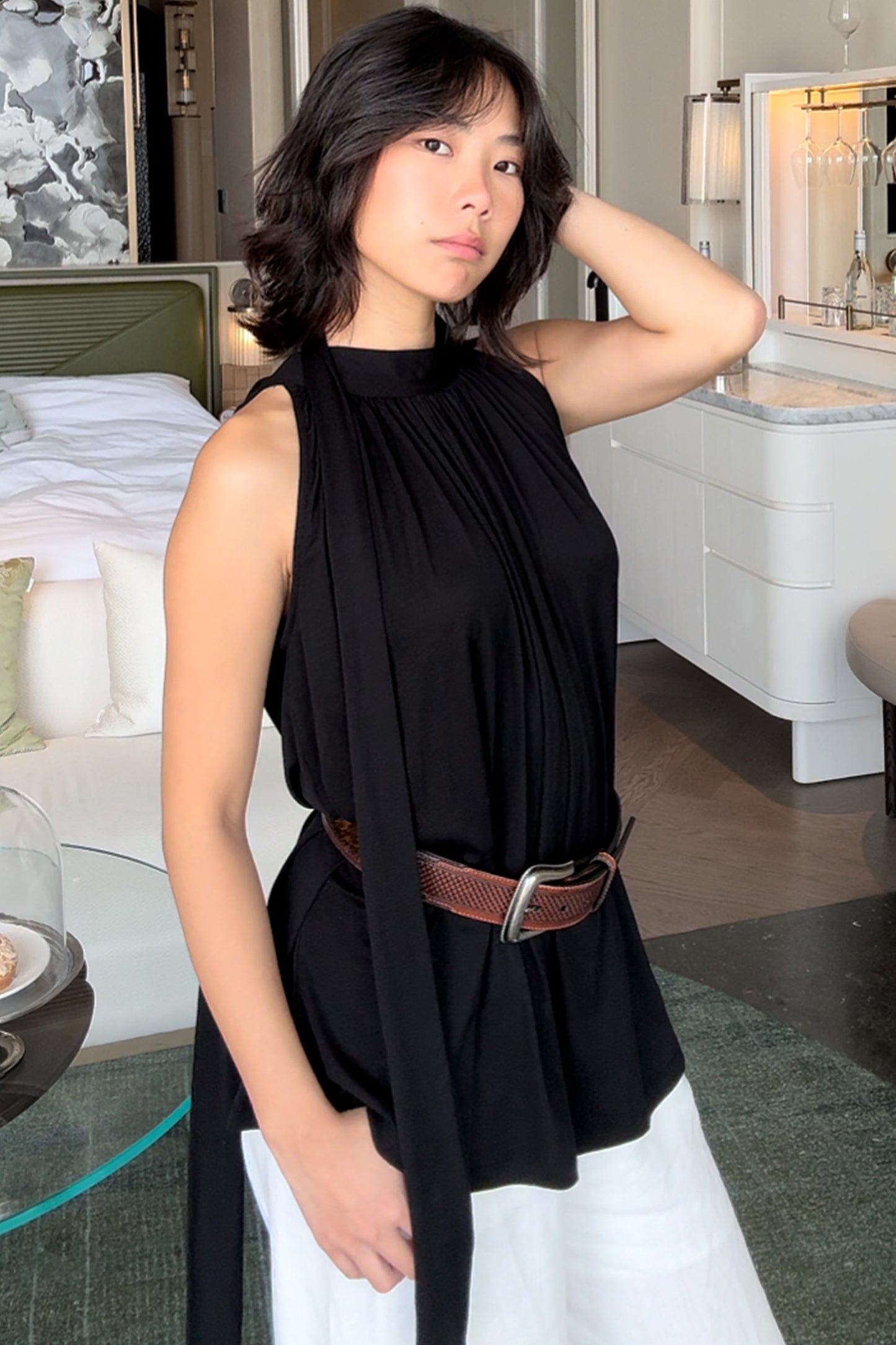 Scarf Neck Top