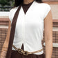 Open Front Blouse